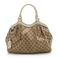 Gucci GG Canvas Sukey Medium Tote (SHF-21958)