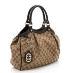 Gucci GG Canvas Sukey Medium Tote (SHF-21762)