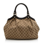 Gucci GG Canvas Sukey Medium Tote (SHF-21959)