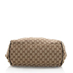 Gucci GG Canvas Sukey Satchel (SHF-18200)