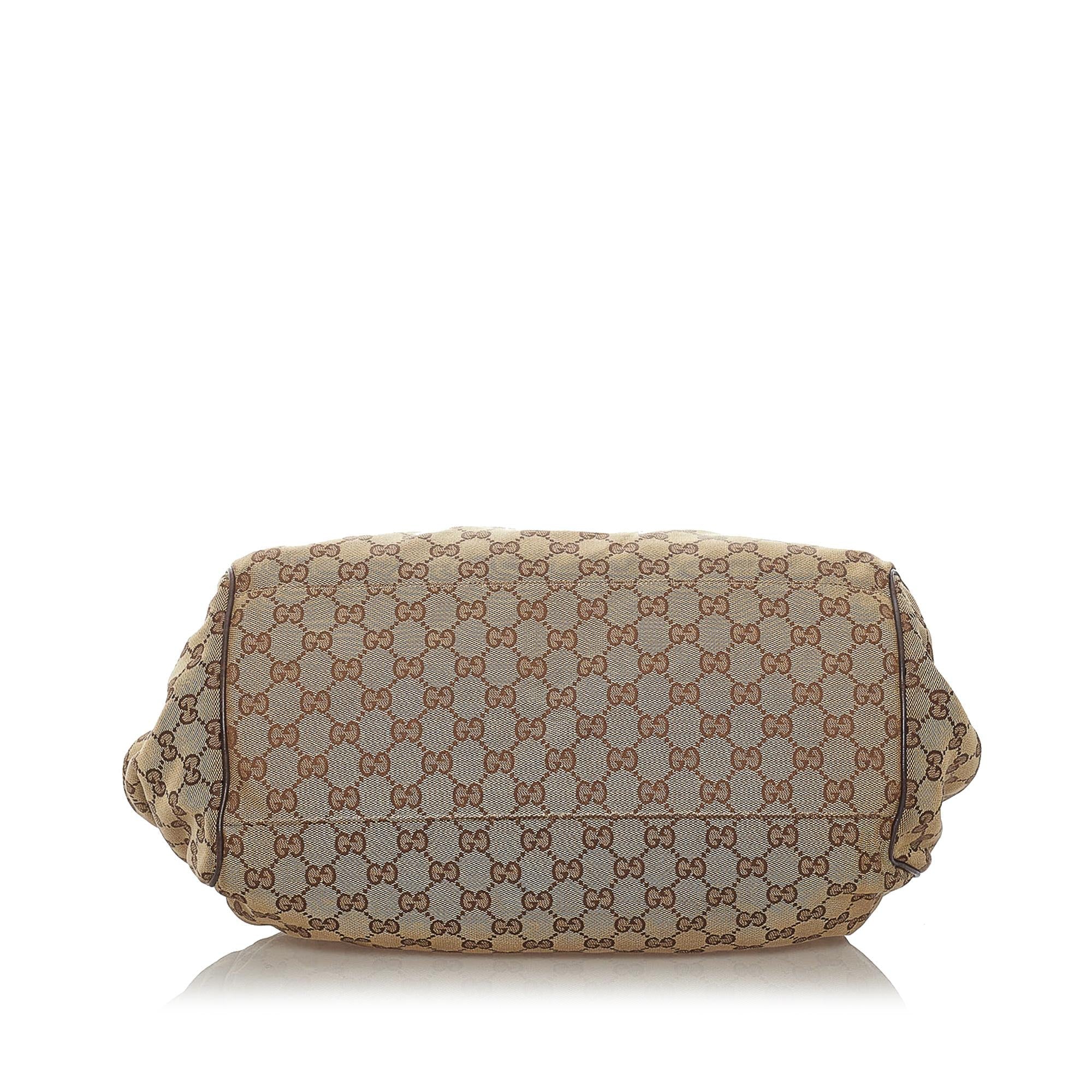 Gucci GG Canvas Sukey Satchel (SHG-28361)