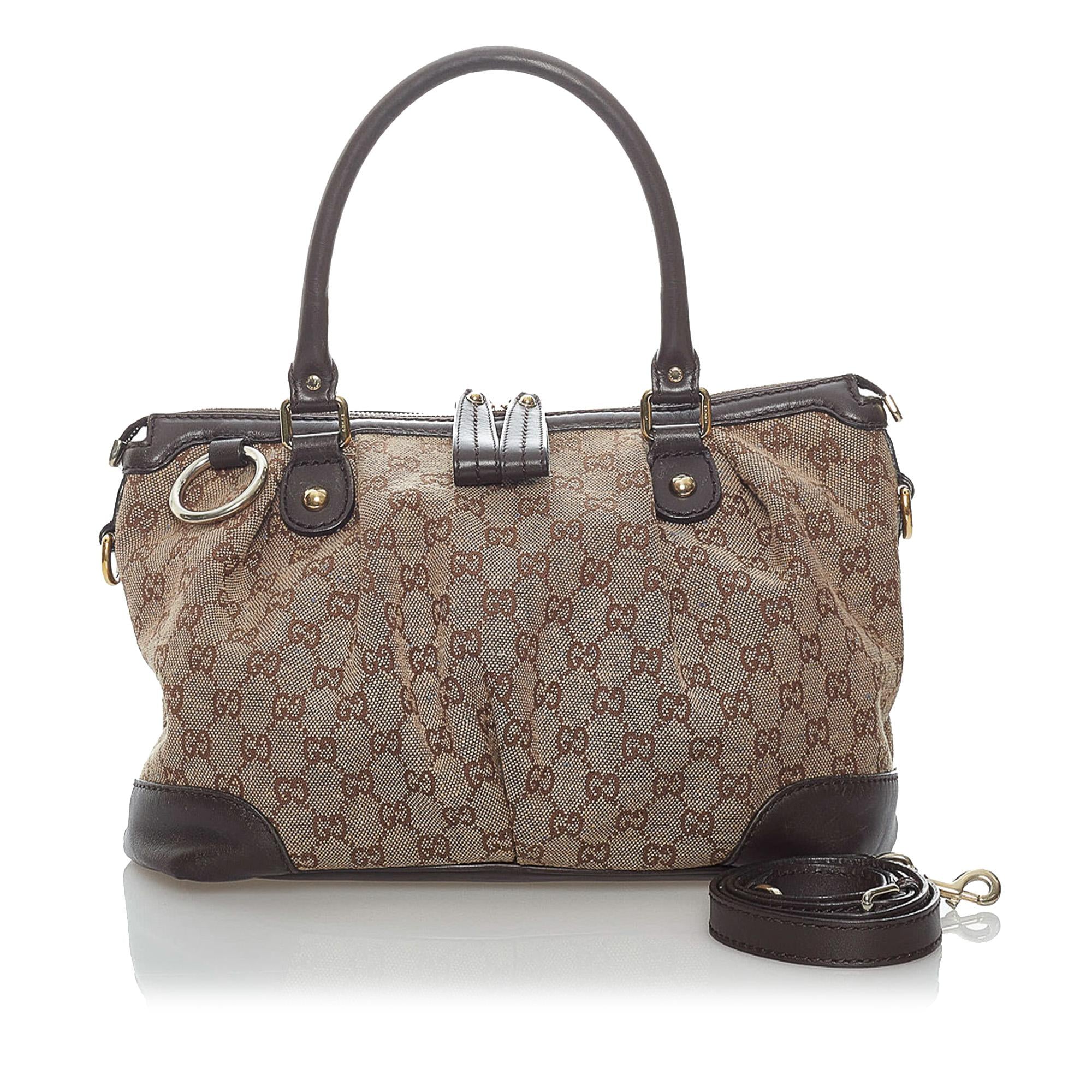 Gucci GG Canvas Sukey Satchel (SHG-30436)