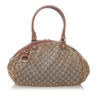 Gucci GG Canvas Sukey Satchel (SHG-32301)