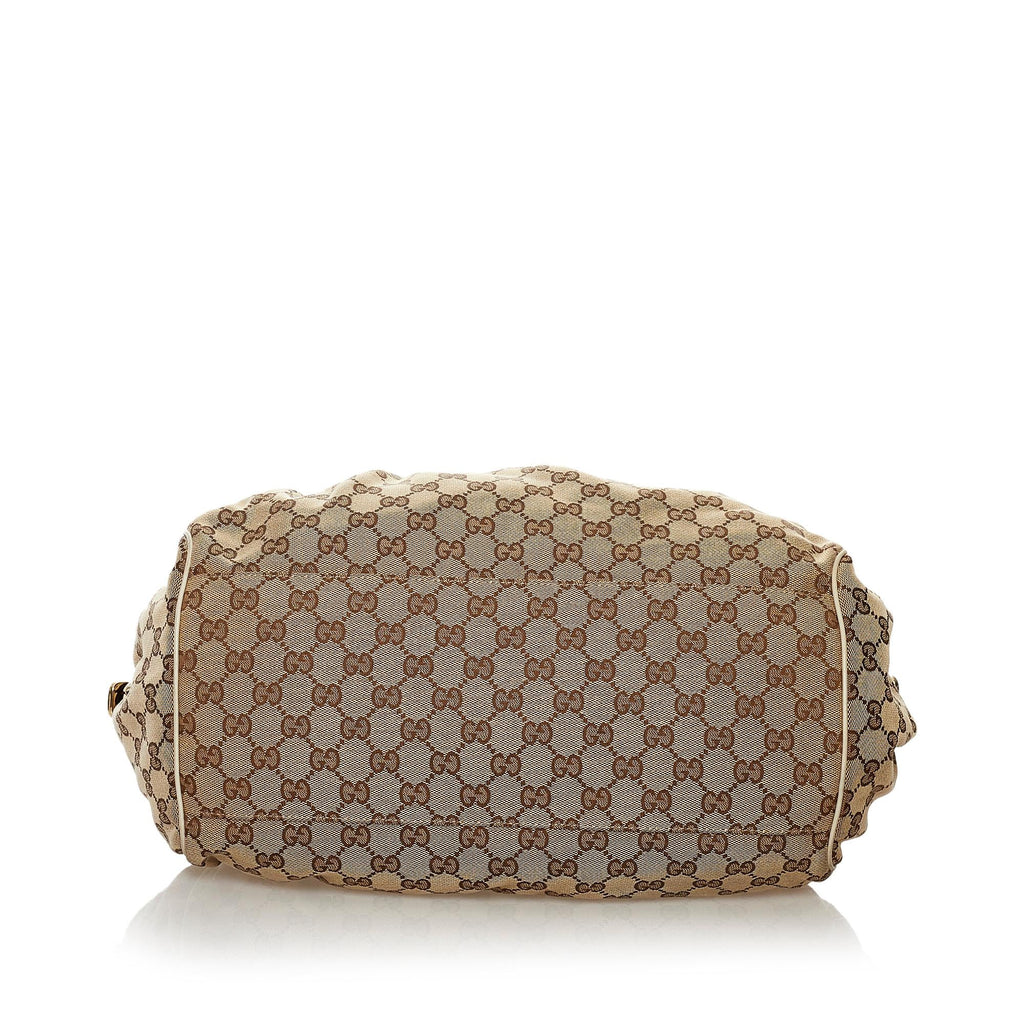 Gucci GG Canvas Sukey Satchel (SHG-32634)