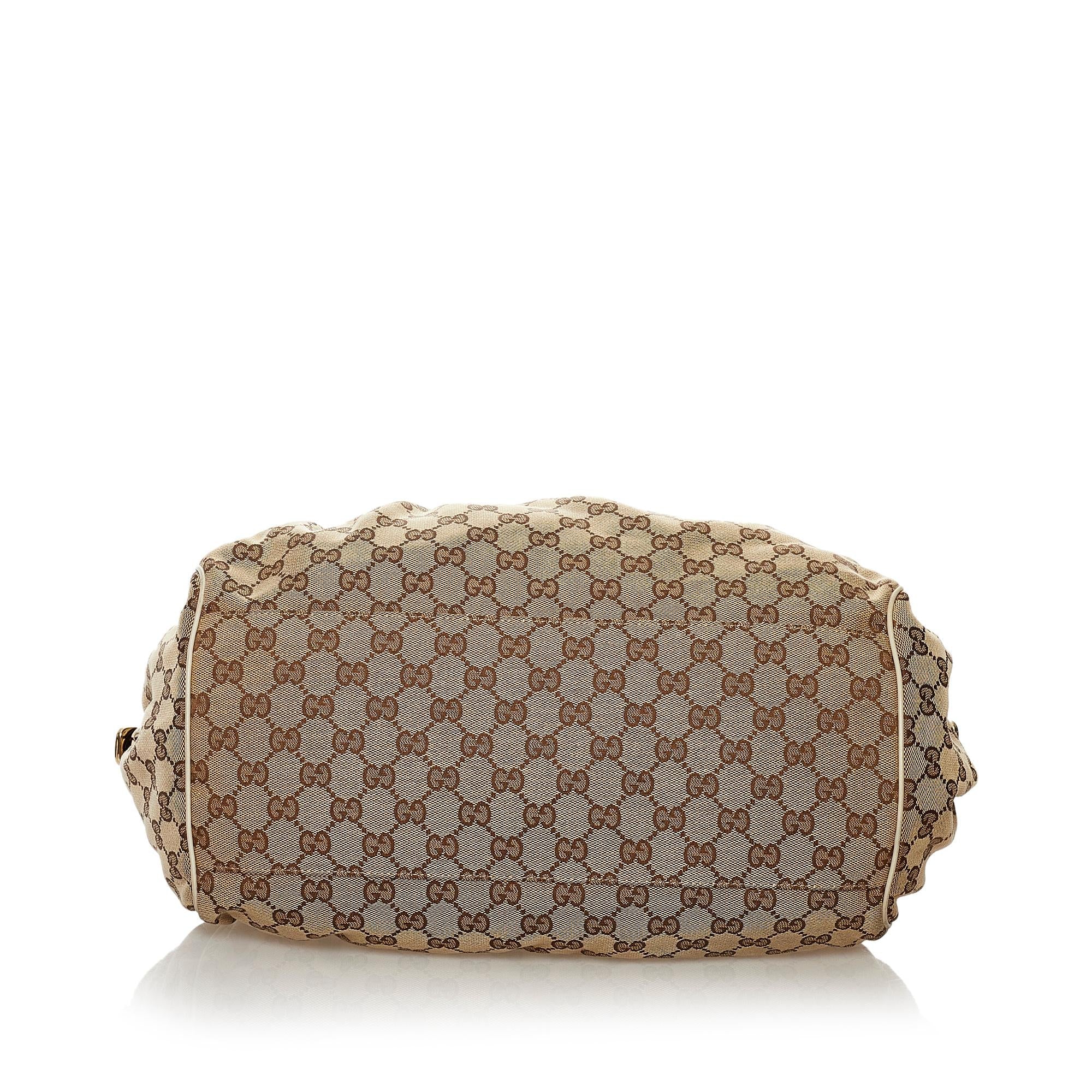 Gucci GG Canvas Sukey Satchel (SHG-32634)