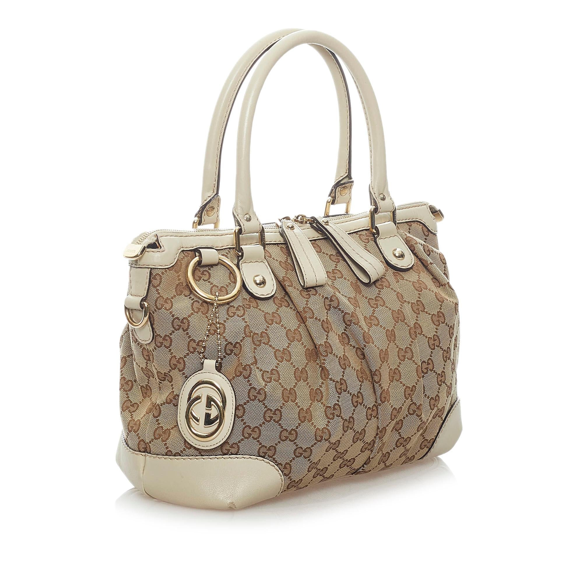 Gucci GG Canvas Sukey Satchel (SHG-33280)