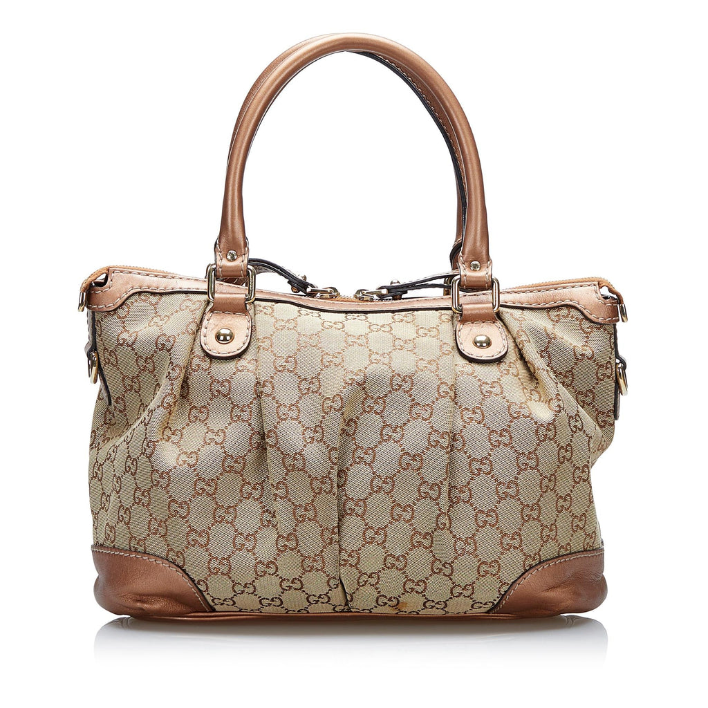 Gucci GG Canvas Sukey Satchel (SHG-tzQVlR)