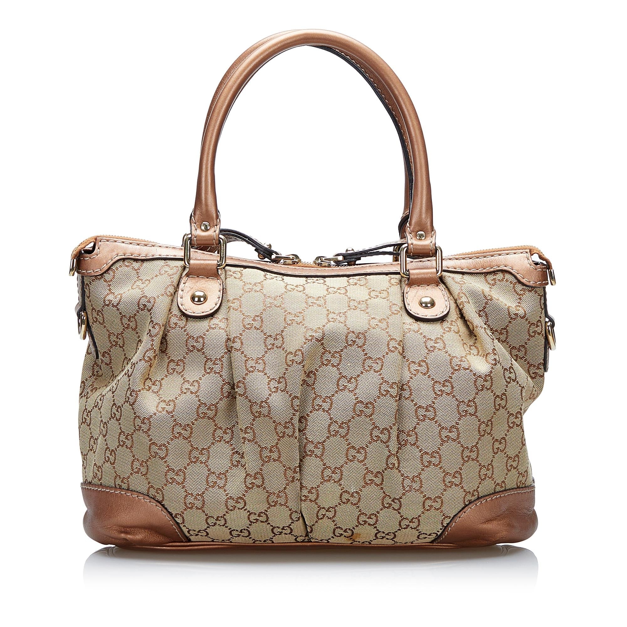 Gucci GG Canvas Sukey Satchel (SHG-tzQVlR)