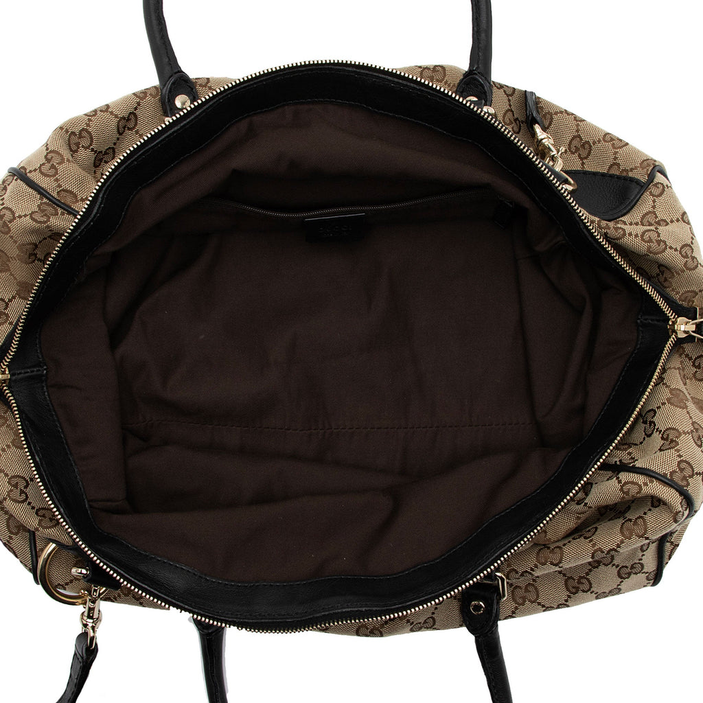 Gucci GG Canvas Sukey Satchel (SHF-sH4xON)