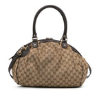 Gucci GG Canvas Sukey Satchel (SHG-OwA3vA)
