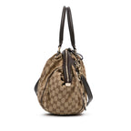 Gucci GG Canvas Sukey Satchel (SHG-OwA3vA)