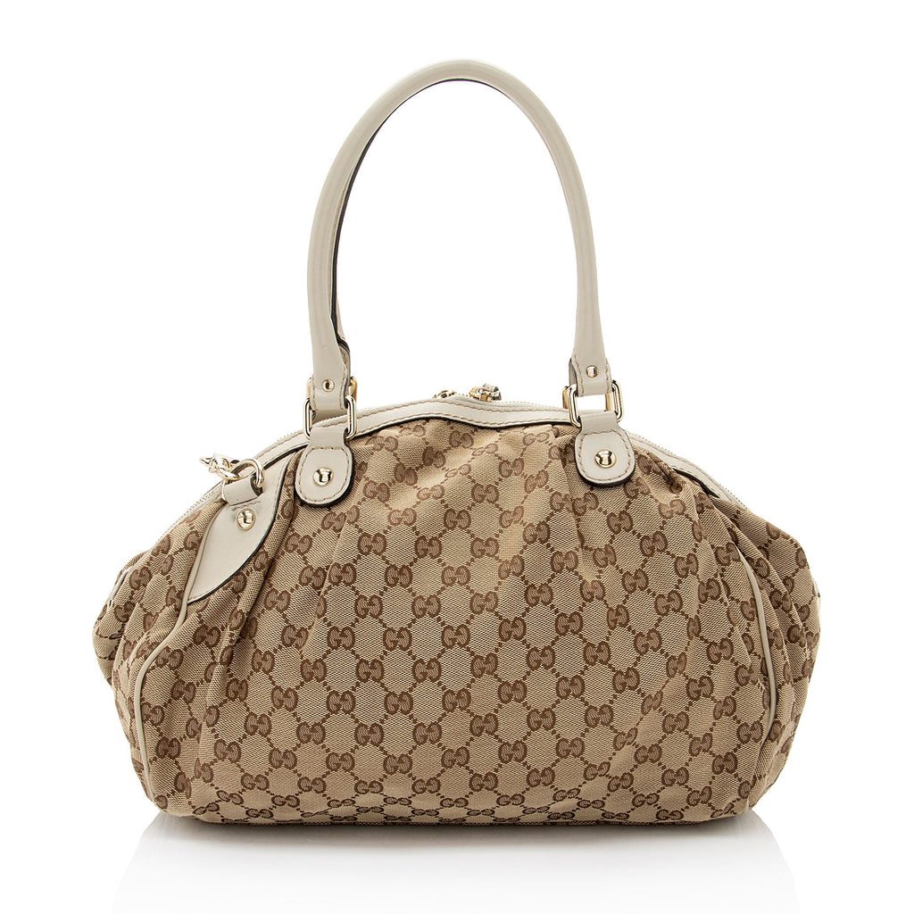 Gucci GG Canvas Sukey Satchel (SHF-sAq51n)