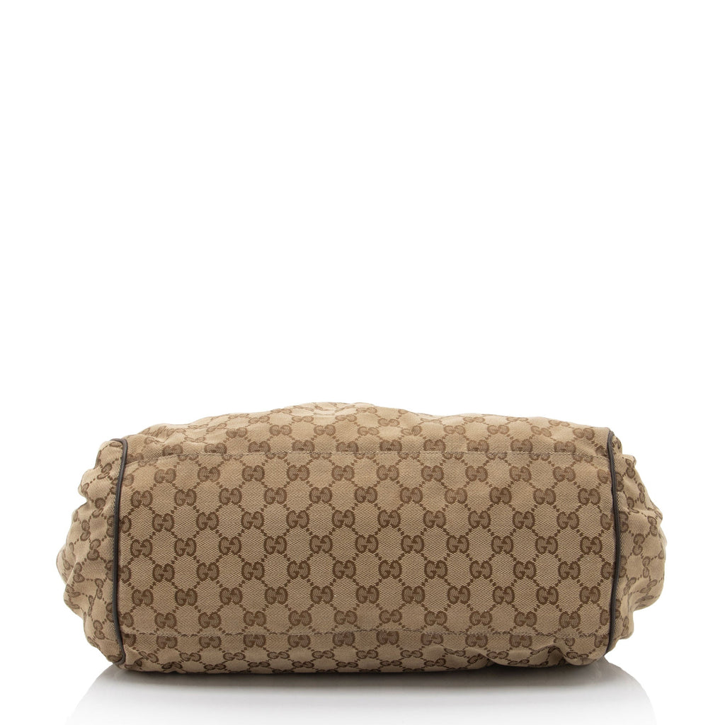 Gucci GG Canvas Sukey Satchel (SHF-9X37WL)