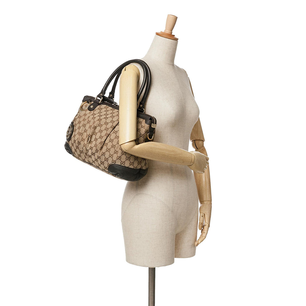 Gucci GG Canvas Sukey Satchel