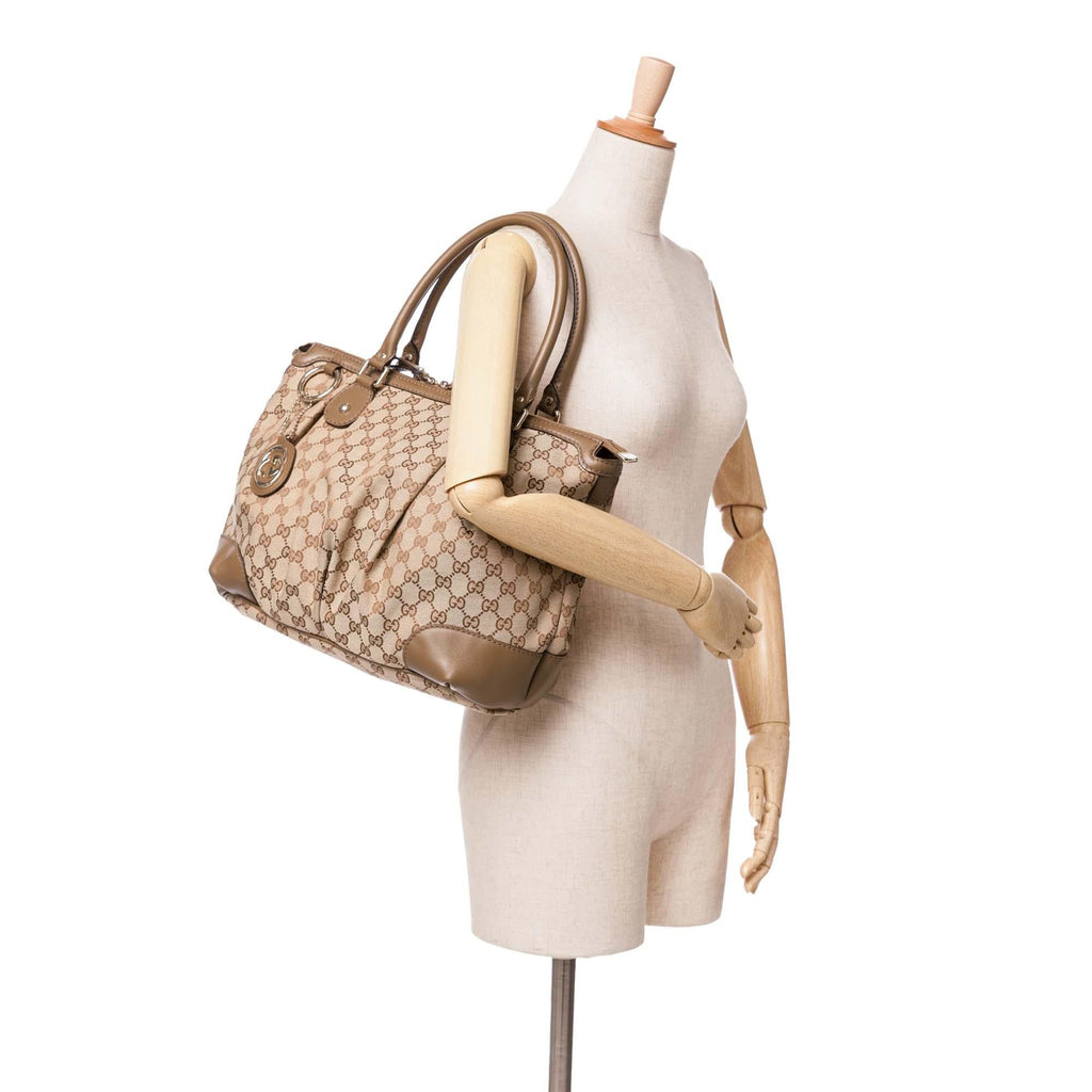 Gucci GG Canvas Sukey Satchel