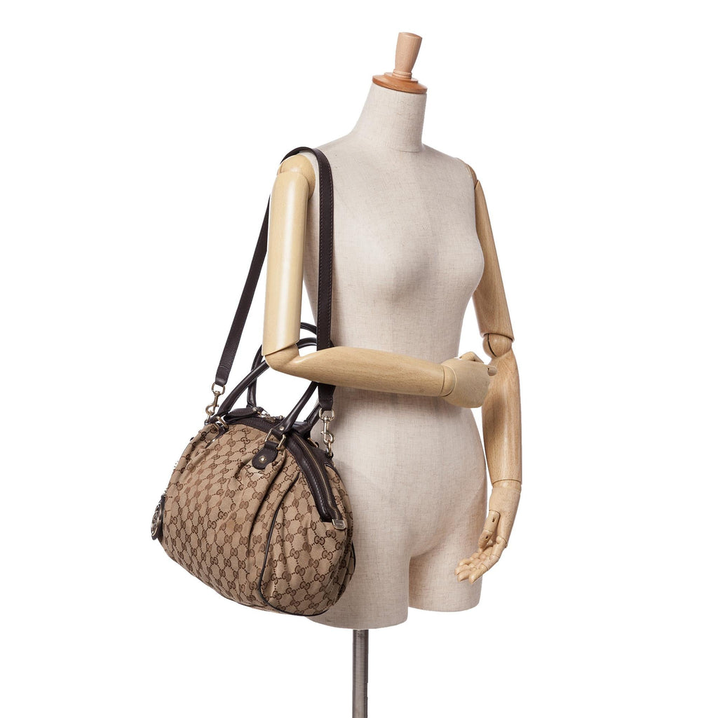 Gucci GG Canvas Sukey Satchel