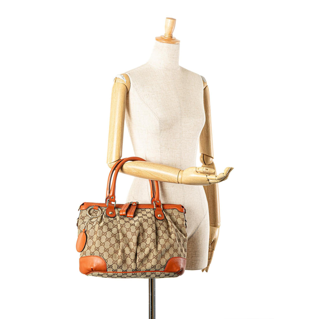 Gucci GG Canvas Sukey Satchel
