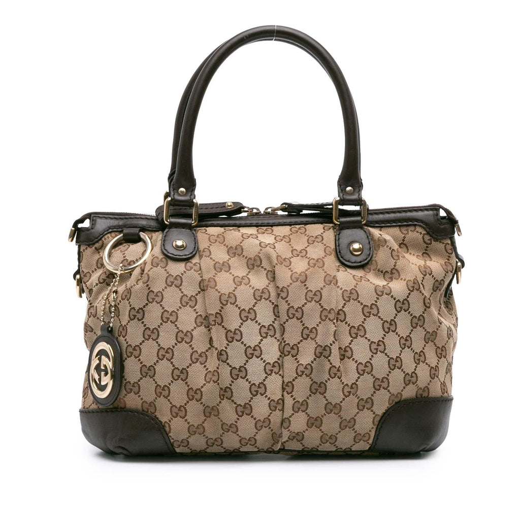 Gucci GG Canvas Sukey Satchel