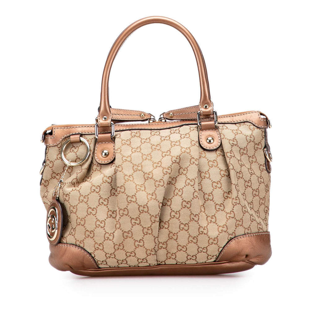 Gucci GG Canvas Sukey Satchel