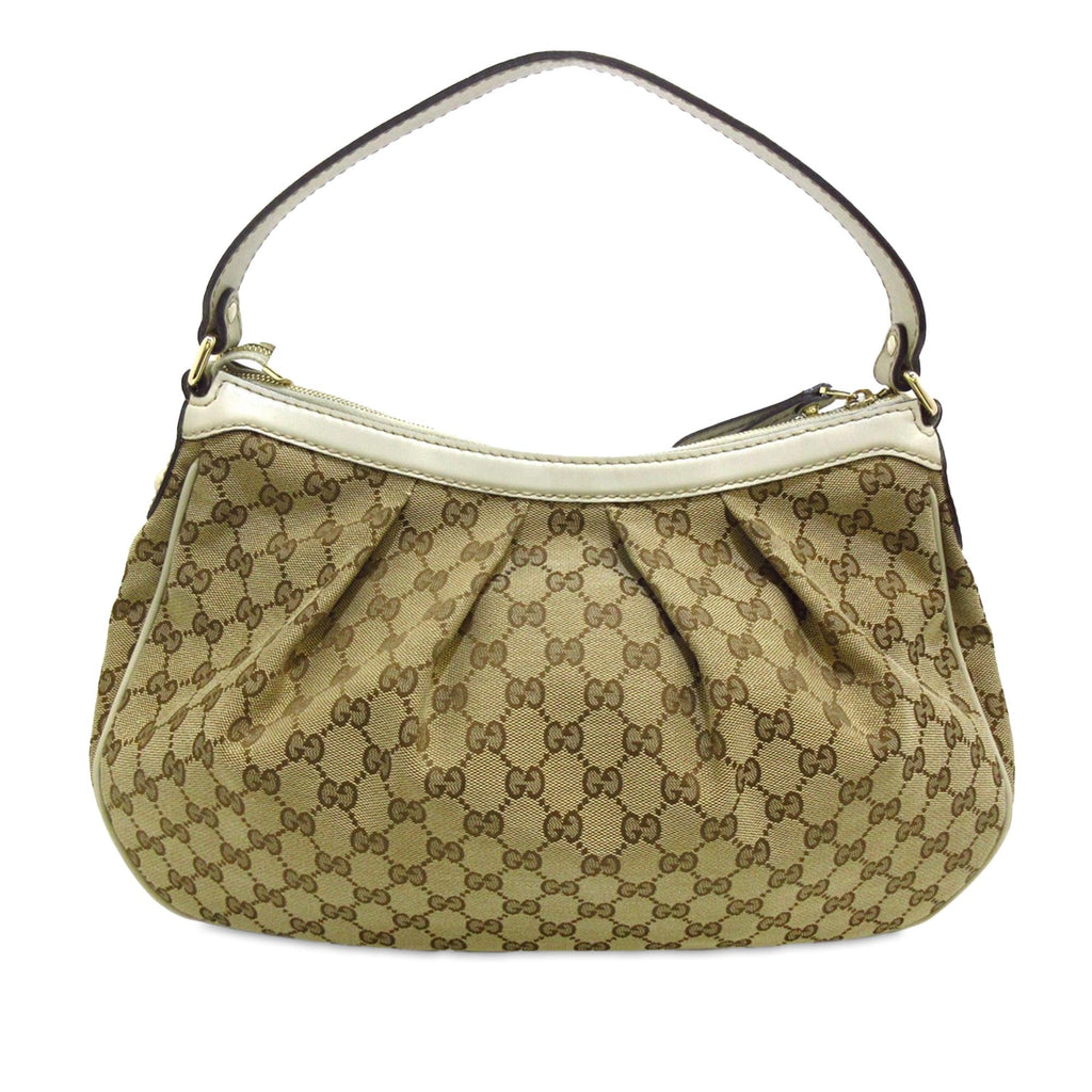 Gucci GG Canvas Sukey Shoulder Bag (SHG-BEWwh3)