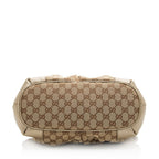 Gucci GG Canvas Sukey Top Handle Medium Satchel (SHF-20029)
