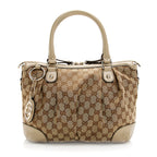 Gucci GG Canvas Sukey Top Handle Medium Satchel (SHF-20029)
