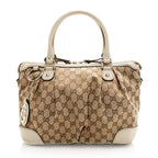 Gucci GG Canvas Sukey Top Handle Medium Satchel (SHF-20030)