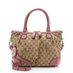 Gucci GG Canvas Sukey Top Handle Medium Satchel (SHF-20045)