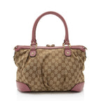 Gucci GG Canvas Sukey Medium Satchel (SHF-pOZTUq)