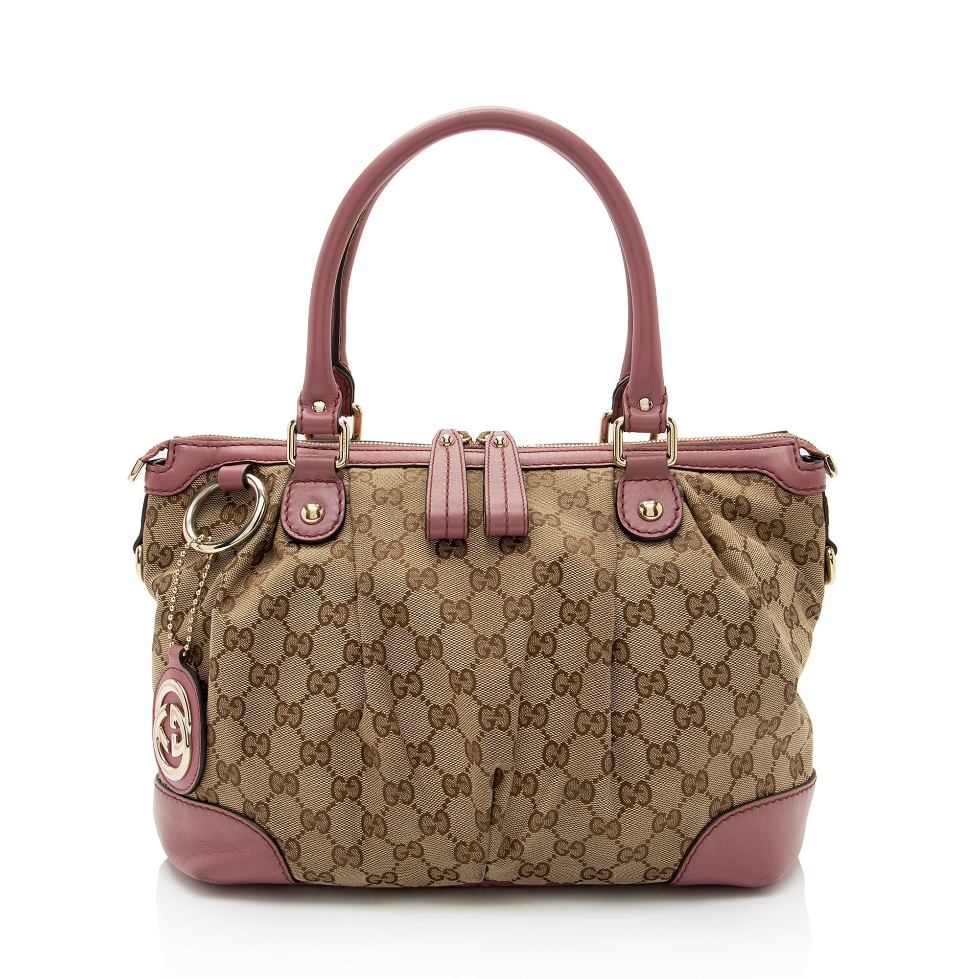 Gucci GG Canvas Sukey Medium Satchel (SHF-pOZTUq)