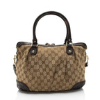Gucci GG Canvas Sukey Top Handle Medium Satchel (SHF-oD6OoS)