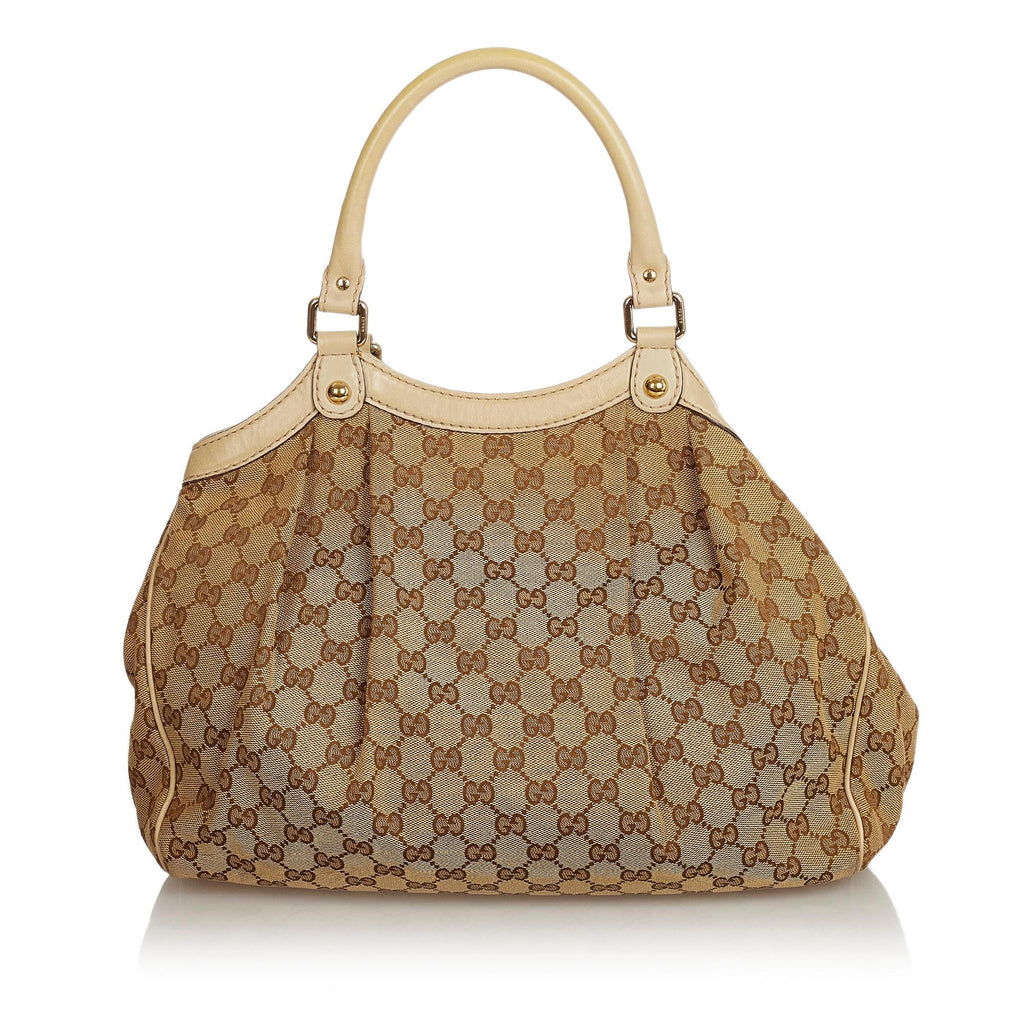 Gucci GG Canvas Sukey Tote Bag (SHG-25719)