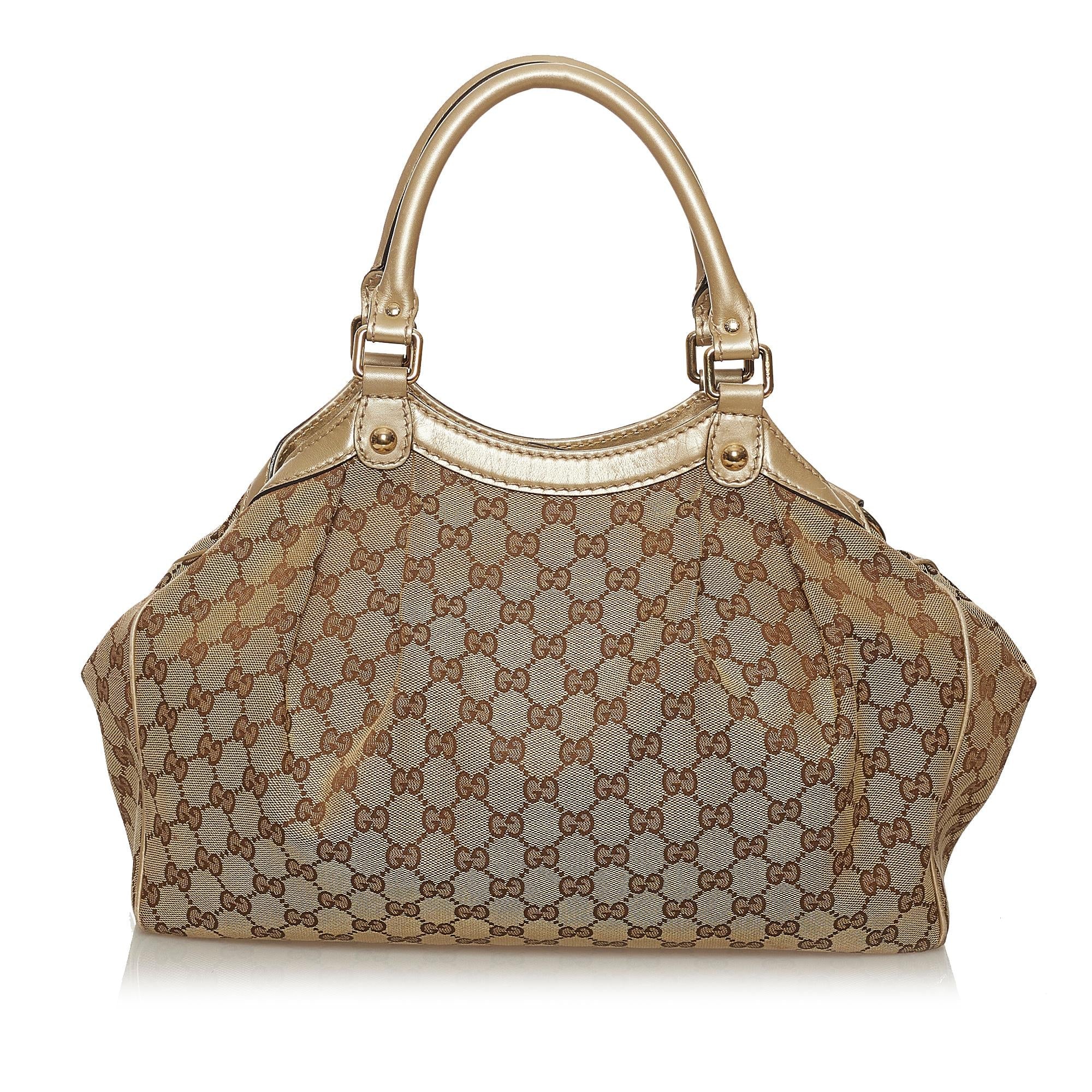Gucci GG Canvas Sukey Tote Bag (SHG-29286)