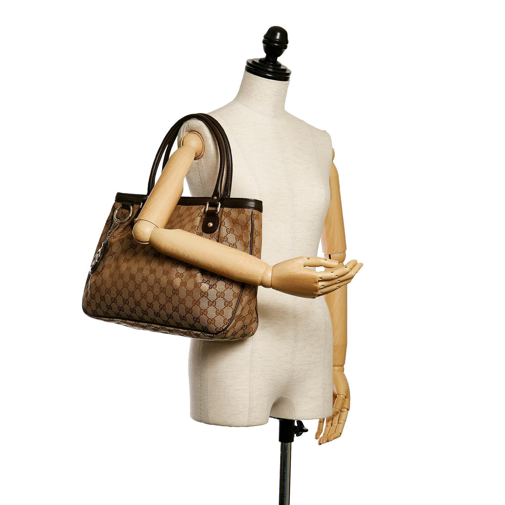 Gucci GG Canvas Sukey Tote Bag (SHG-30600)