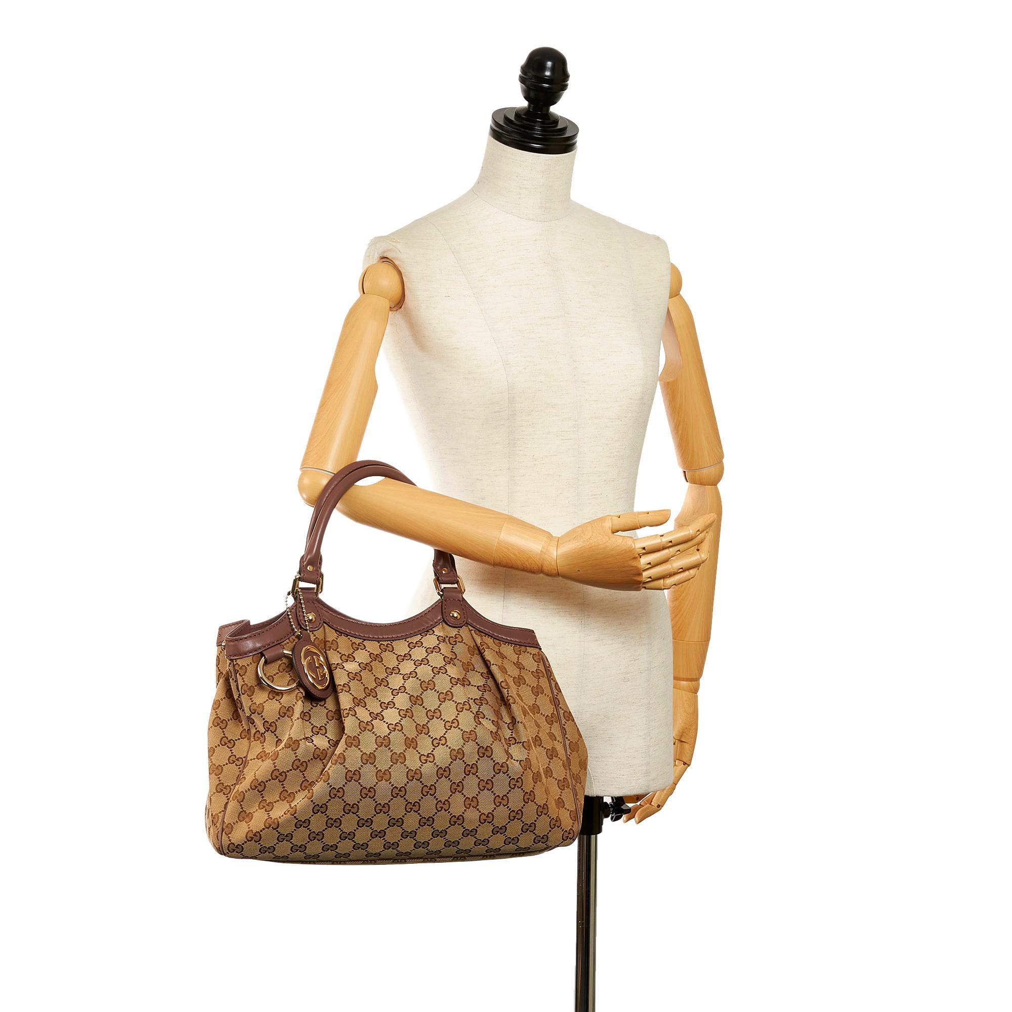 Gucci GG Canvas Sukey Tote Bag (SHG-30680)