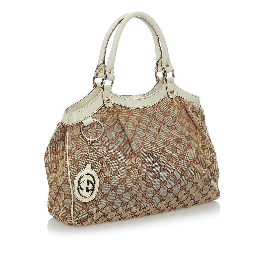 Gucci GG Canvas Sukey Tote Bag (SHG-31330)