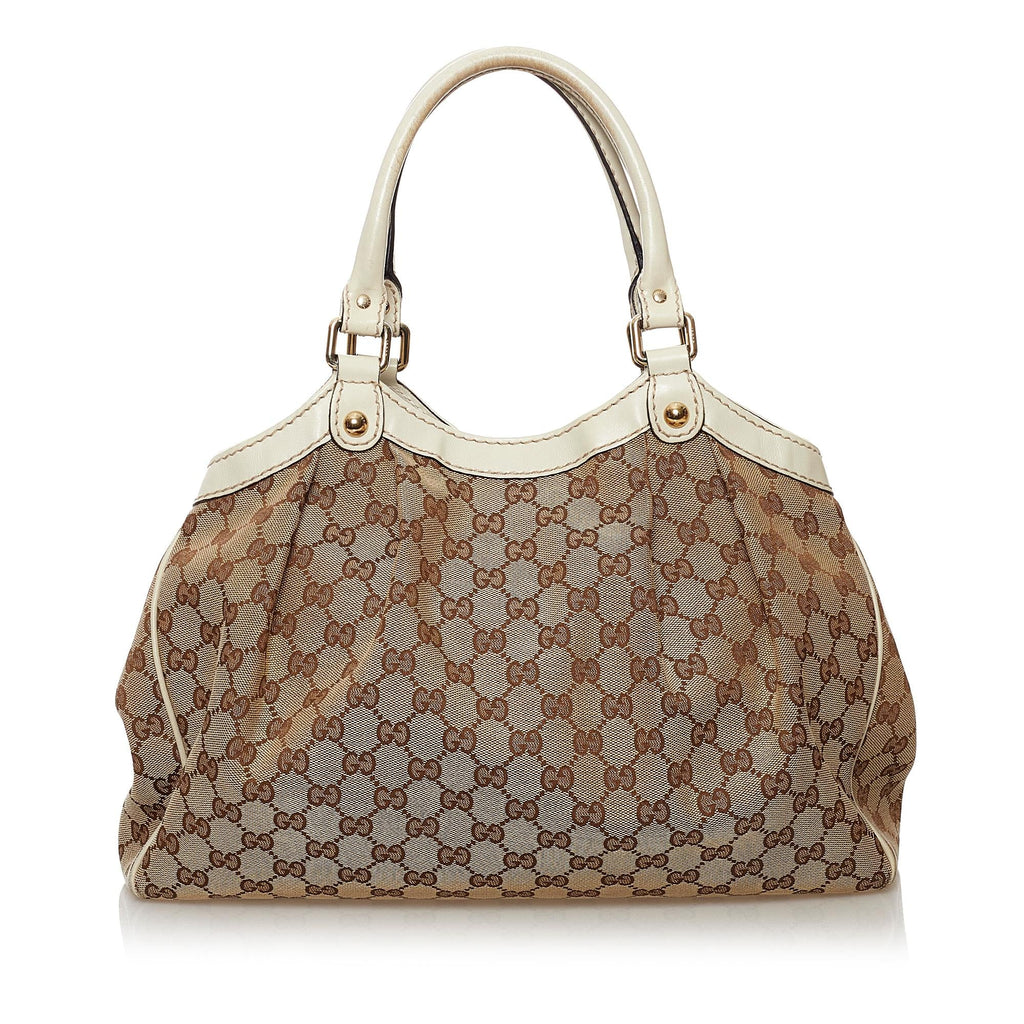Gucci GG Canvas Sukey Tote Bag (SHG-31571)