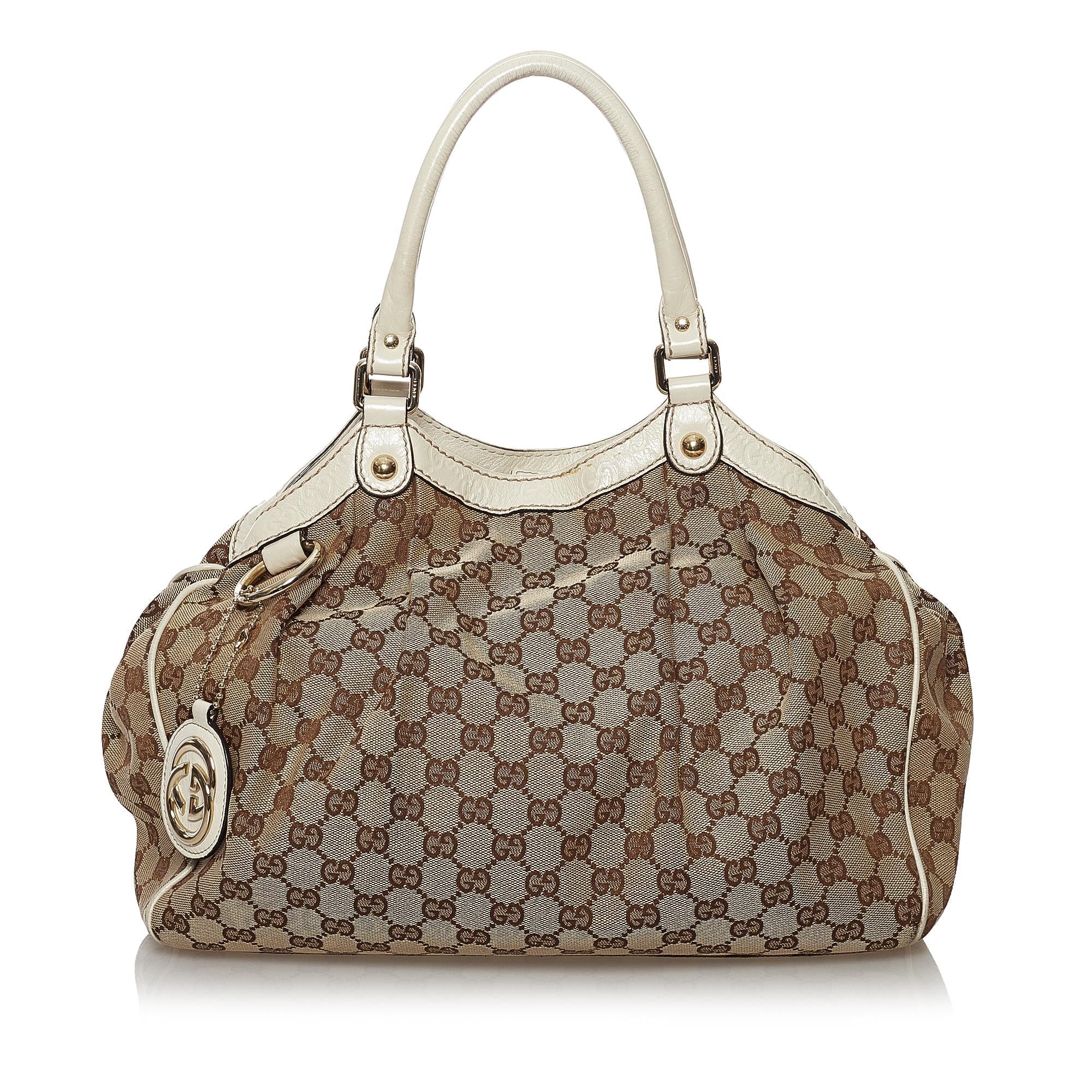 Gucci GG Canvas Sukey Tote Bag (SHG-32571)