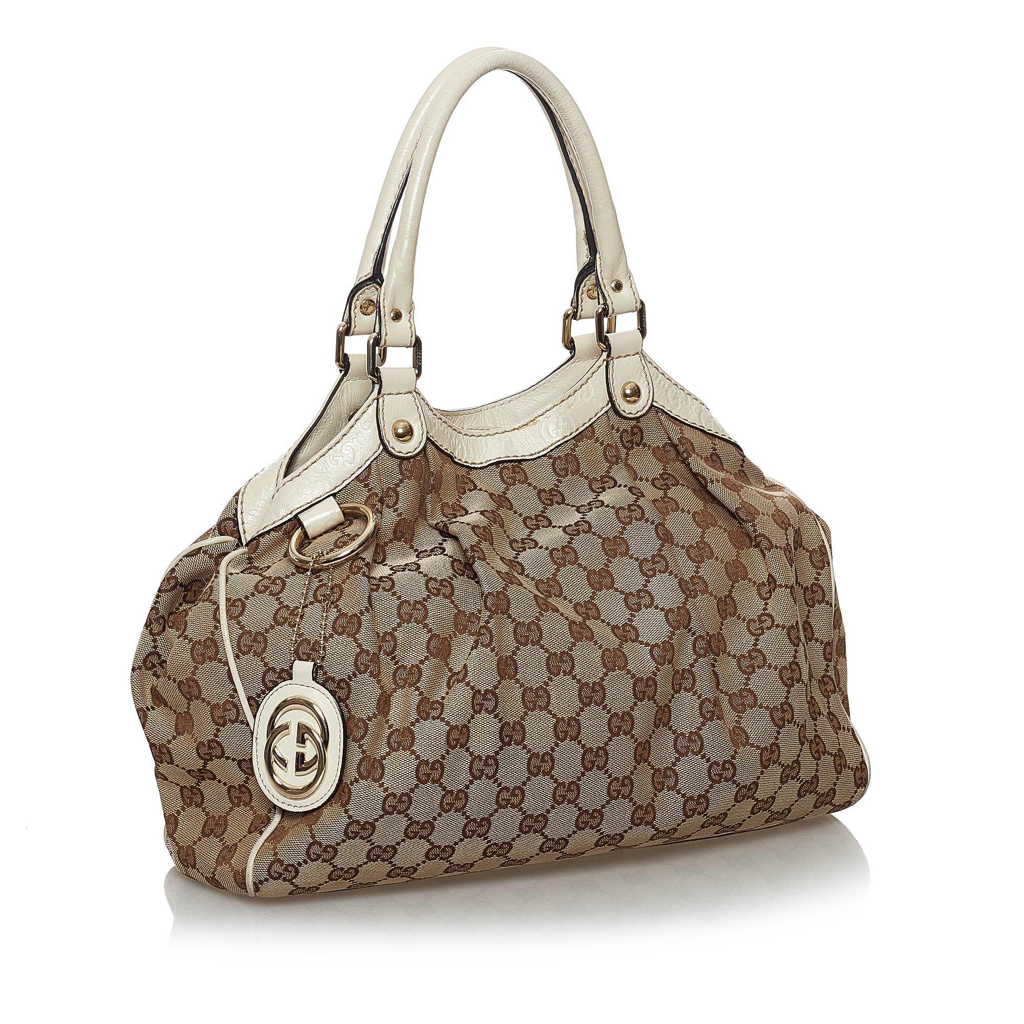 Gucci GG Canvas Sukey Tote Bag (SHG-32571)