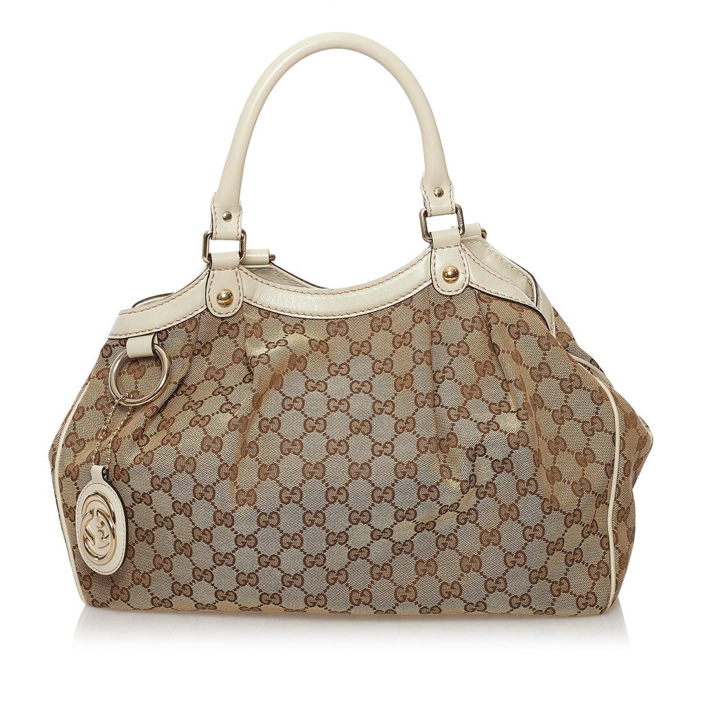 Gucci GG Canvas Sukey Tote Bag (SHG-32722)