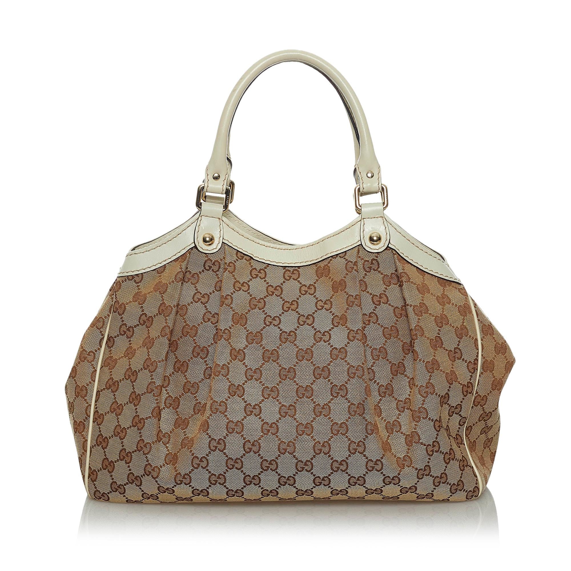 Gucci GG Canvas Sukey Tote Bag (SHG-33951)