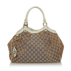 Gucci GG Canvas Sukey Tote Bag (SHG-33951)