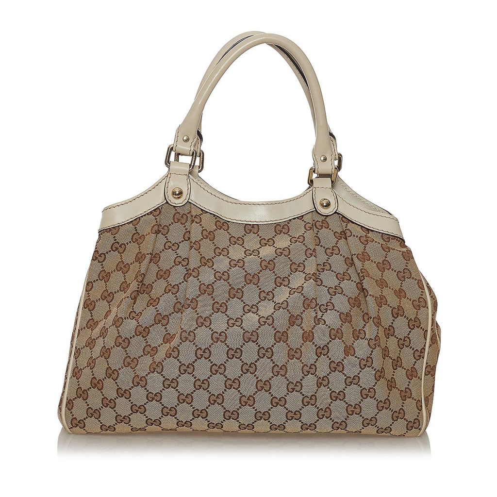 Gucci GG Canvas Sukey Tote Bag (SHG-34077)