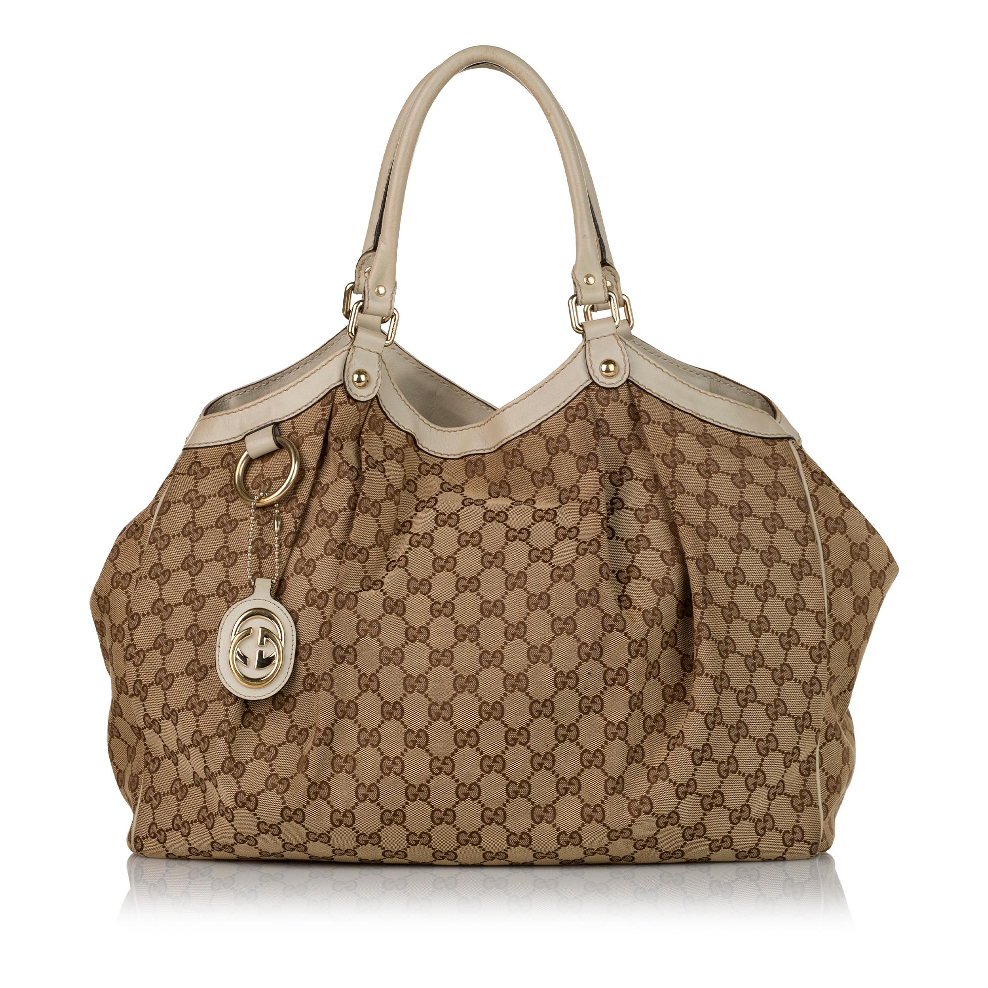 Gucci GG Canvas Sukey Tote Bag (SHG-34104)