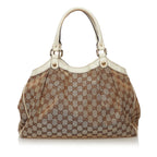 Gucci GG Canvas Sukey Tote Bag (SHG-34120)
