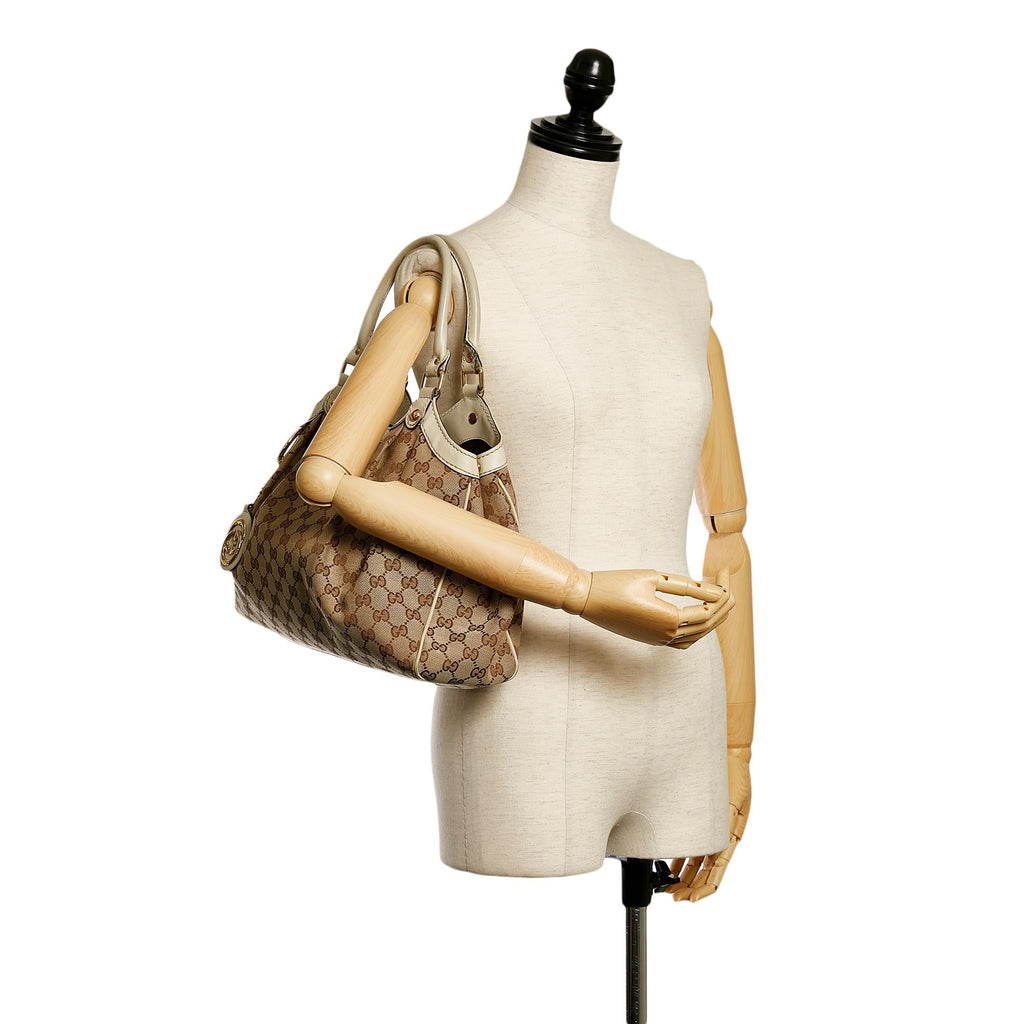 Gucci GG Canvas Sukey Tote Bag (SHG-34120)