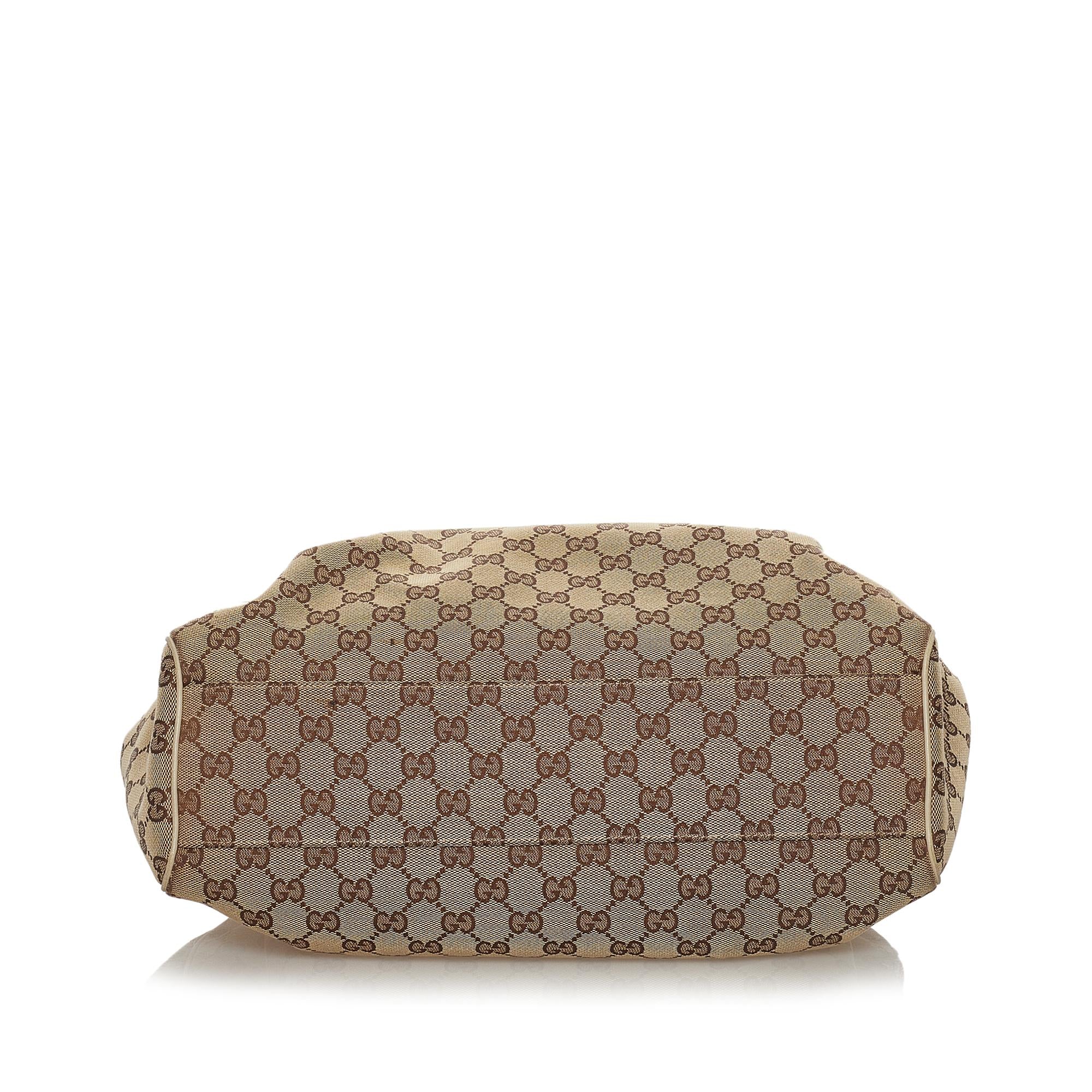 Gucci GG Canvas Sukey Tote Bag (SHG-34717)