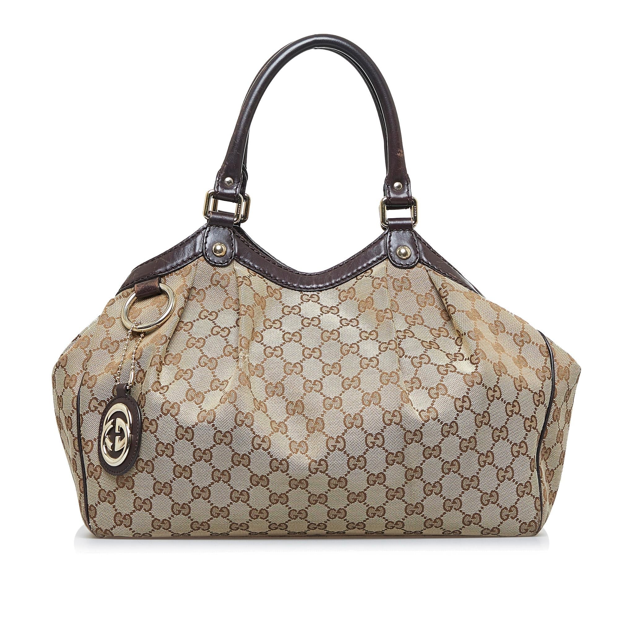 Gucci GG Canvas Sukey Tote Bag (SHG-pqL1Sc)