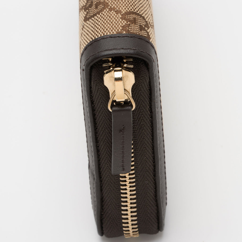 Gucci GG Canvas Sukey Zip Around Wallet (SHF-00zerW)