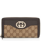 Gucci GG Canvas Sukey Zip Around Wallet (SHF-00zerW)